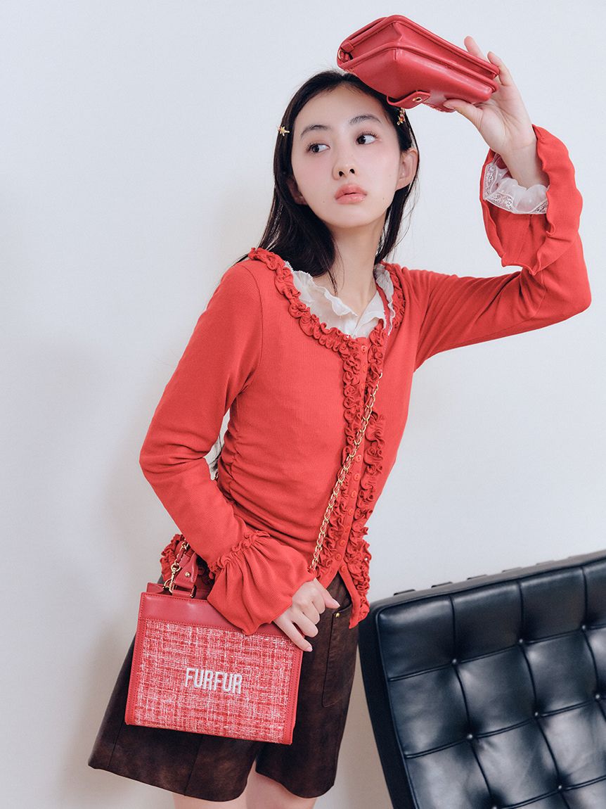 FURFUR「【限定カラー】ツイードロゴフォンホルダー」|ショルダー・メッセンジャー|