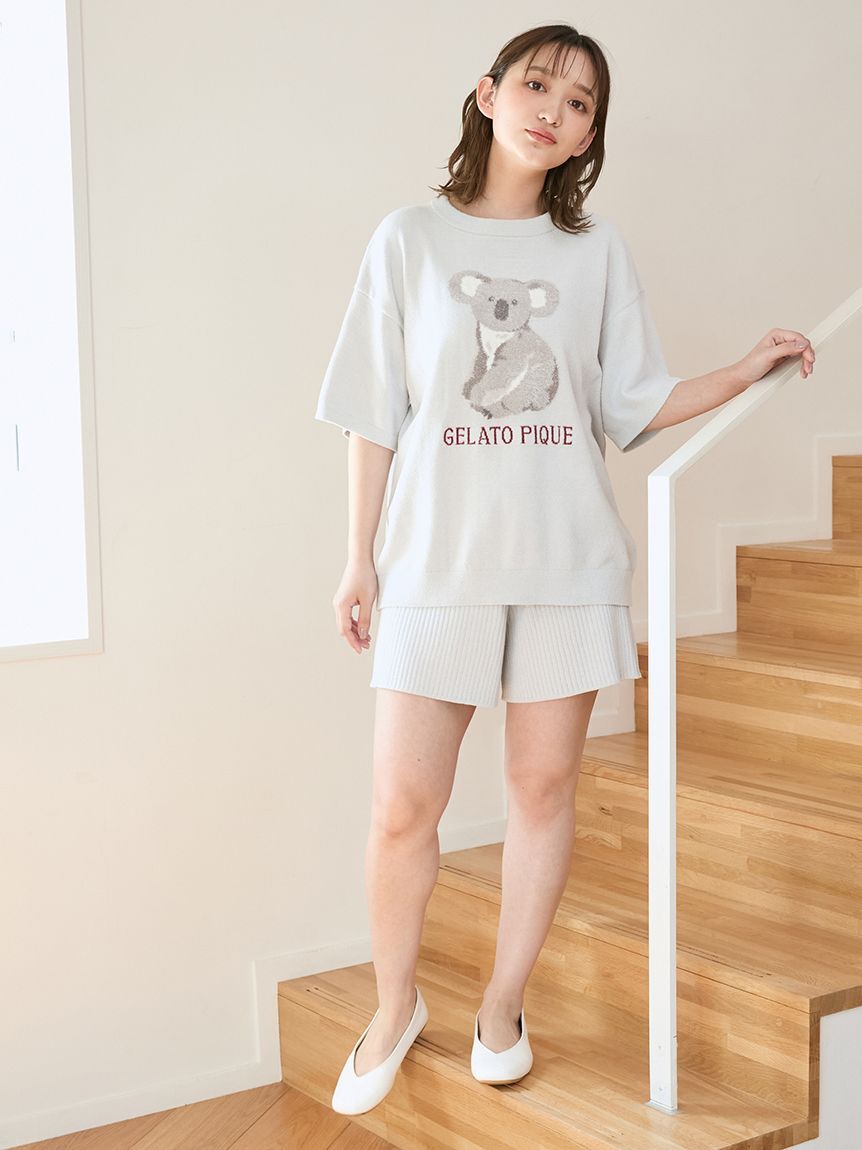gelato pique「リブショートパンツ」|ルームウェア|