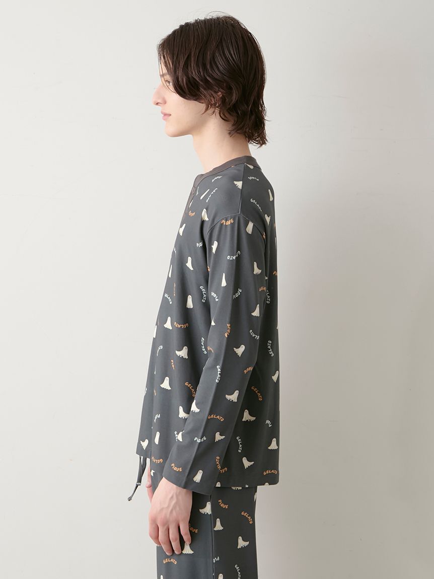 GELATO PIQUE HOMME「【HOMME】TRICK GHOST柄ロンT」|ルームウェア|