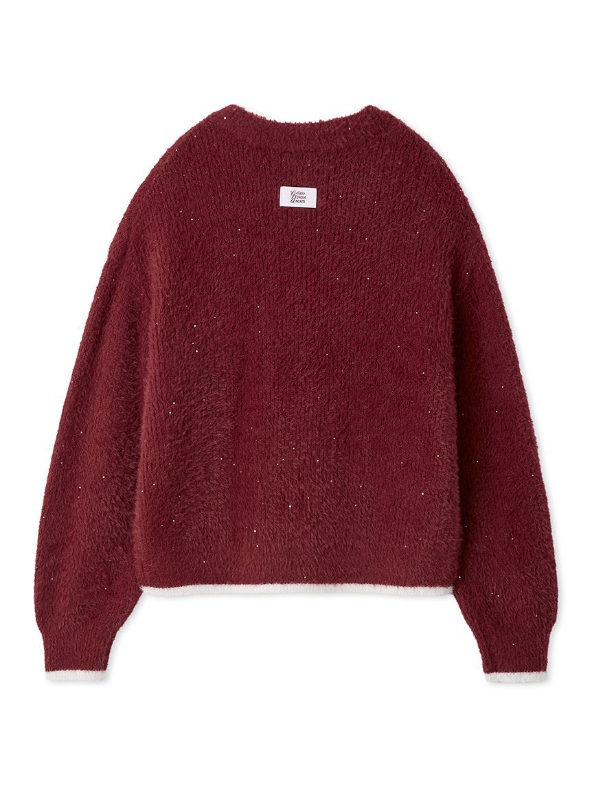 gelato pique「ラメフェザープルオーバー」|ルームウェア|