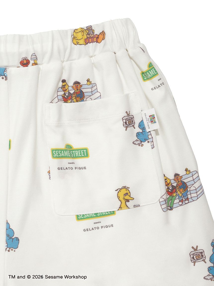 gelato pique「【SESAME STREET】総柄ショートパンツ」|ルームウェア|