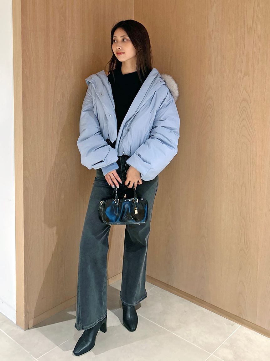 SNIDEL「【WEB限定カラーあり】西川フードファーショートダウン」|ダウン|