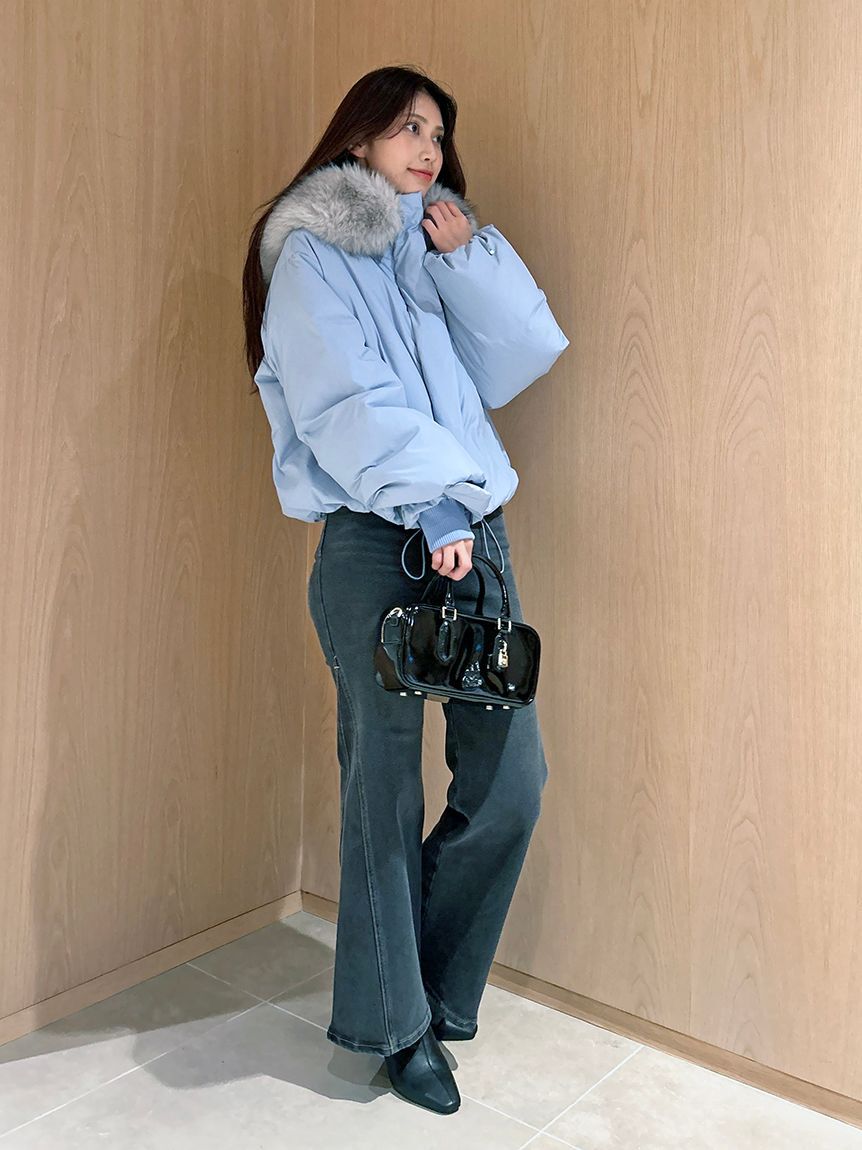 SNIDEL「【WEB限定カラーあり】西川フードファーショートダウン」|ダウン|