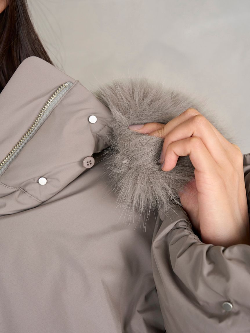 SNIDEL「【WEB限定カラーあり】西川フードファーショートダウン」|ダウン|