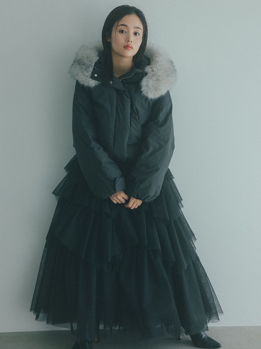 SNIDEL「【WEB限定カラーあり】西川フードファーショートダウン」|ダウン|