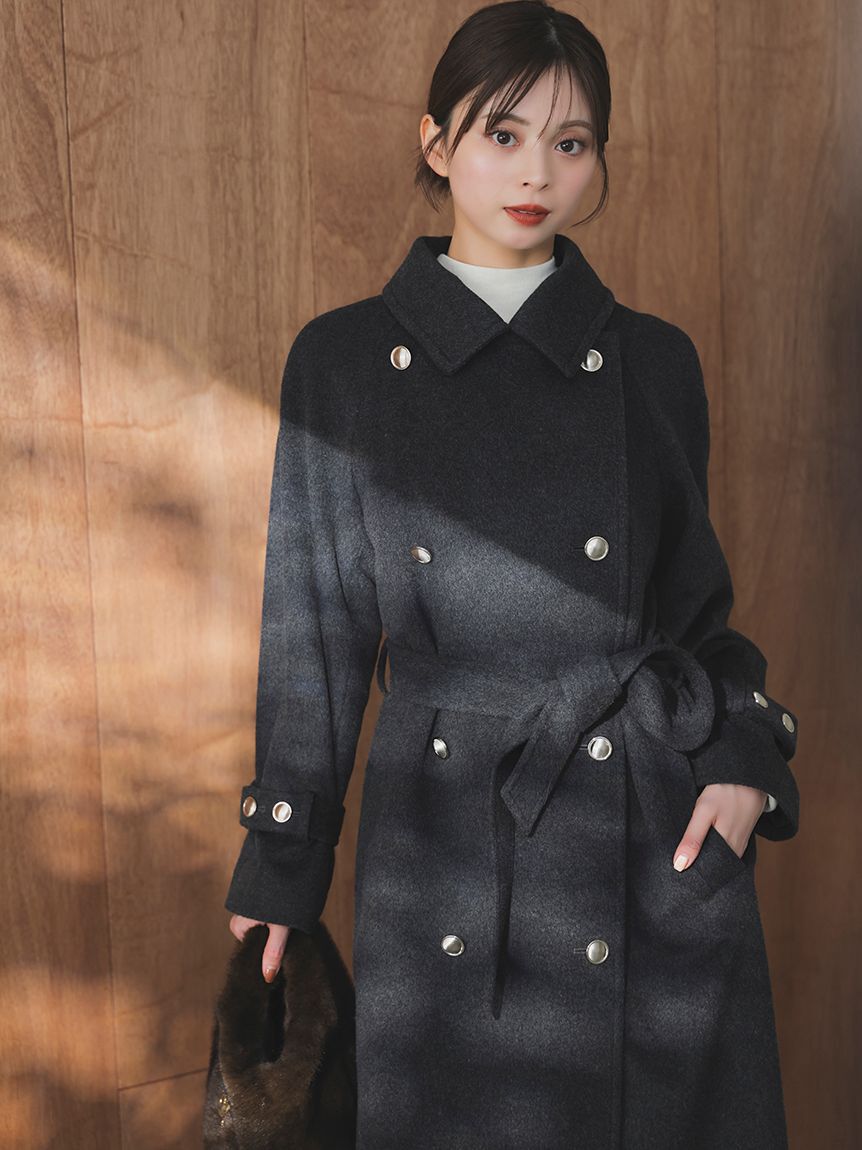 SNIDEL「ウールカシミヤスタンドカラーコート【カンヘウォン着用】」|チェスターコート|