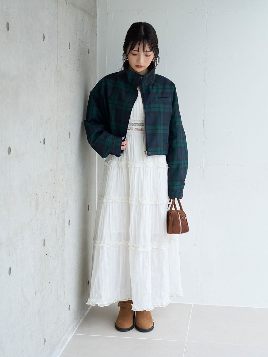 LILY BROWN「ティアードフリルキャミワンピース」|ワンピース|