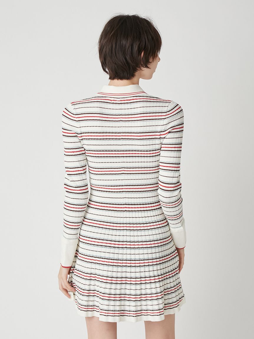 LILY BROWN「ロゴ刺繍ポロニットミニワンピース」|ワンピース|