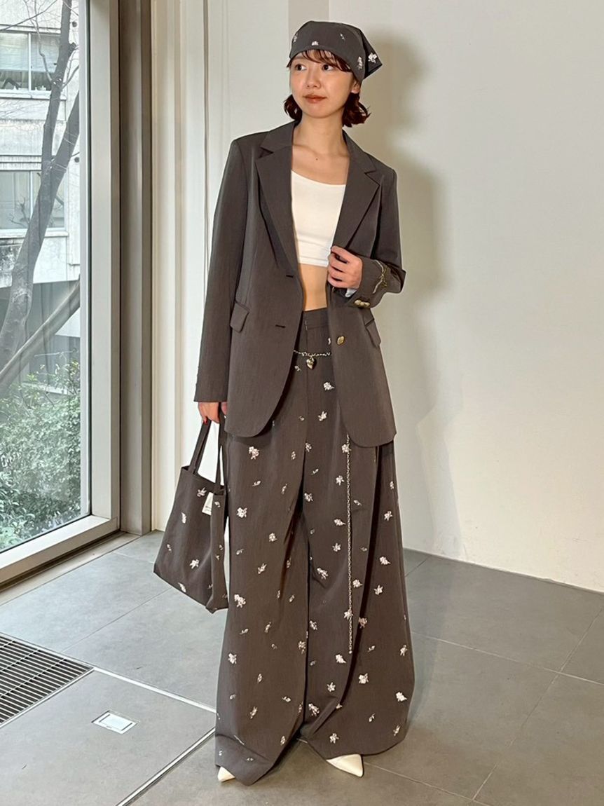 LILY BROWN「【LILY BROWN&times;KEITA MARUYAMA】エンブロイダリージャケット」|テーラードジャケット|