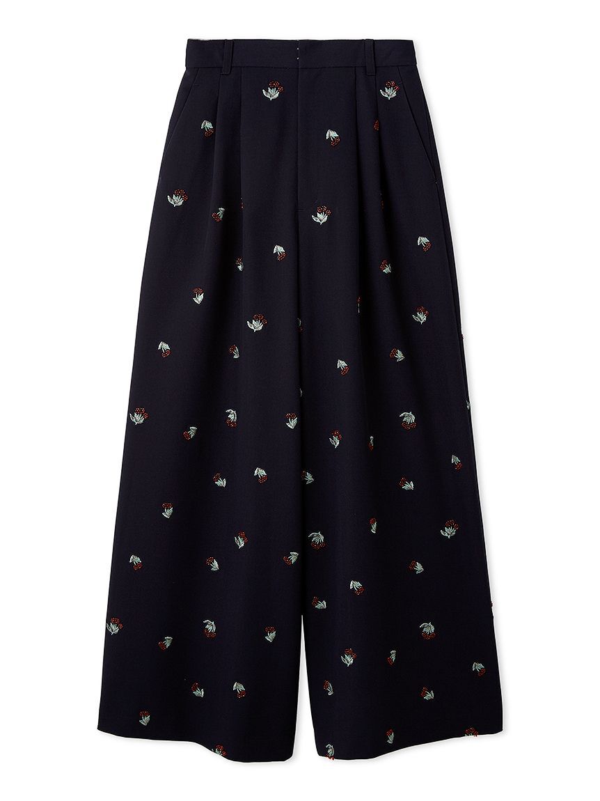 LILY BROWN「【LILY BROWN&times;KEITA MARUYAMA】sakuraエンブロイダリートラウザーズ」|チノ|