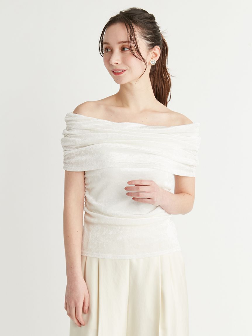 CELFORD「オフショルチュールベロアトップス」|Tシャツ・カットソー|OWHT