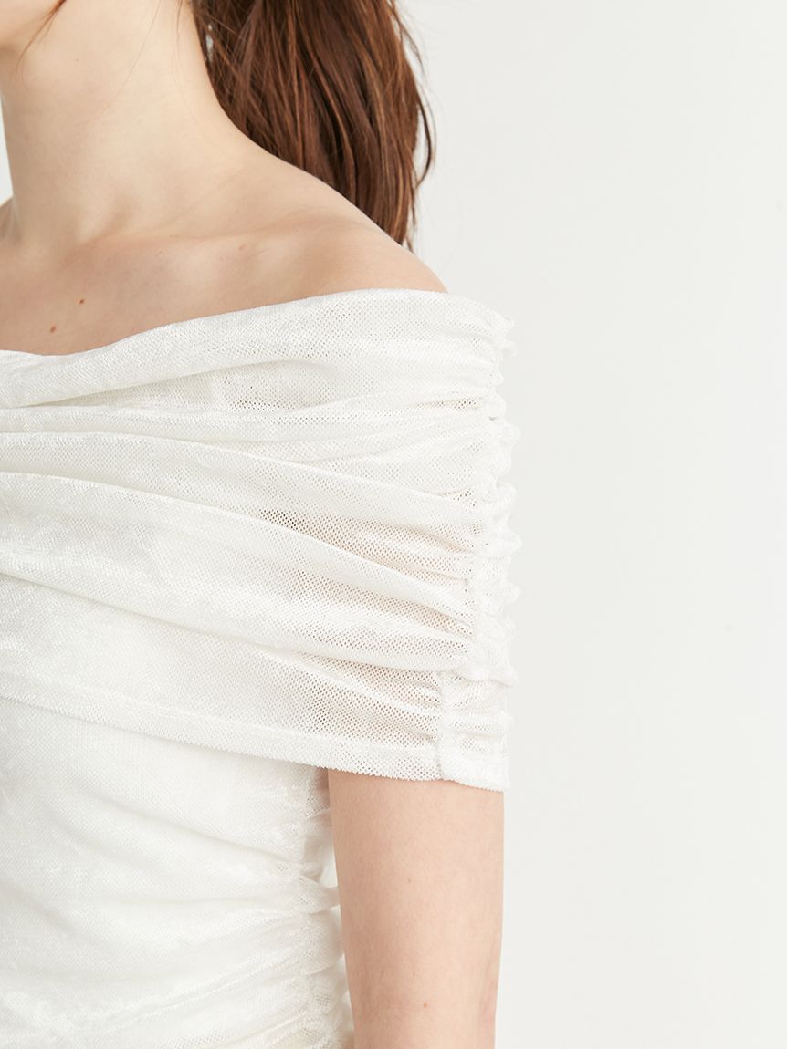 CELFORD「オフショルチュールベロアトップス」|Tシャツ・カットソー|