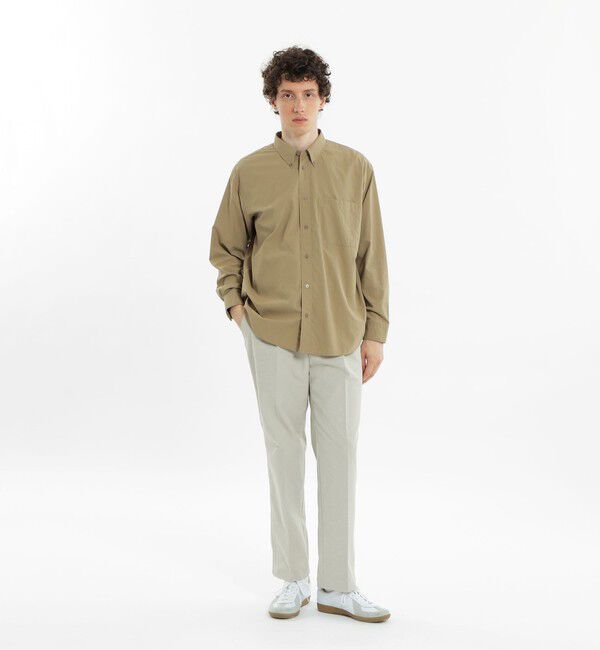 MACKINTOSH PHILOSOPHY「長袖オーバーサイズボタンダウンシャツ タイプライター/ストライプ」|シャツ・ブラウス|