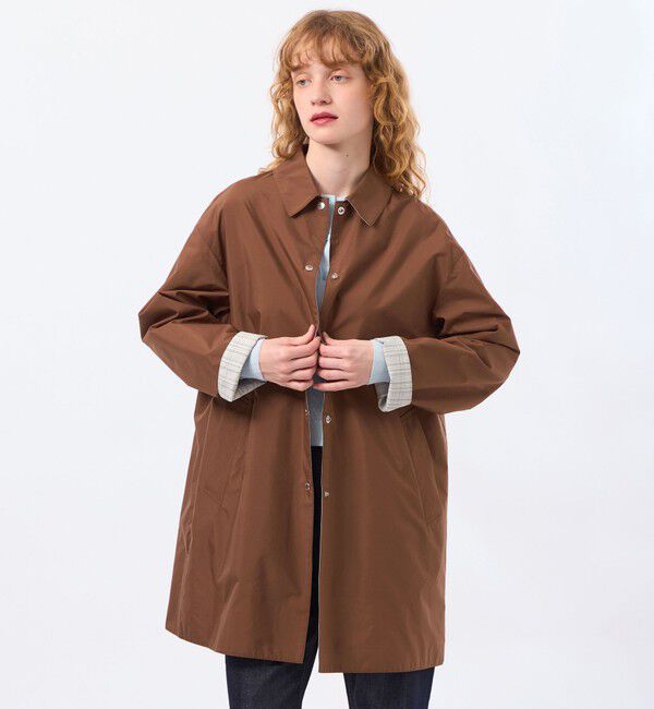 MACKINTOSH PHILOSOPHY「【BAWTRY(バウトリー)】コットンポプリンステンカラーコート」|ステンカラーコート|キャメル