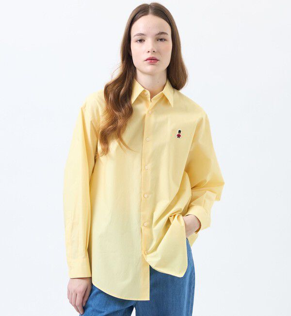 MACKINTOSH PHILOSOPHY「【WEB&一部店舗限定】バッキンガムベア ワッペンレギュラーカラーシャツ」|シャツ・ブラウス|イエロー