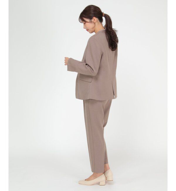 IKKA LOUNGE「【セットアップ対応】ウールライクV襟裏付きジャケット」|その他|