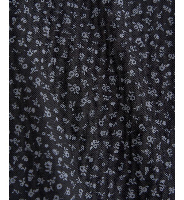 IKKA LOUNGE「小花柄プリント鹿の子ポロシャツ」|Tシャツ・カットソー|