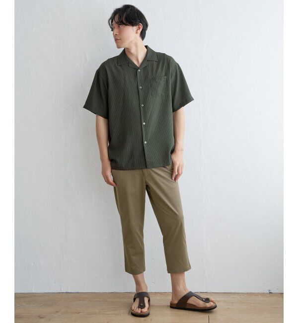 ikka「シャドーストライプオープンカラーシャツ」|シャツ・ブラウス|
