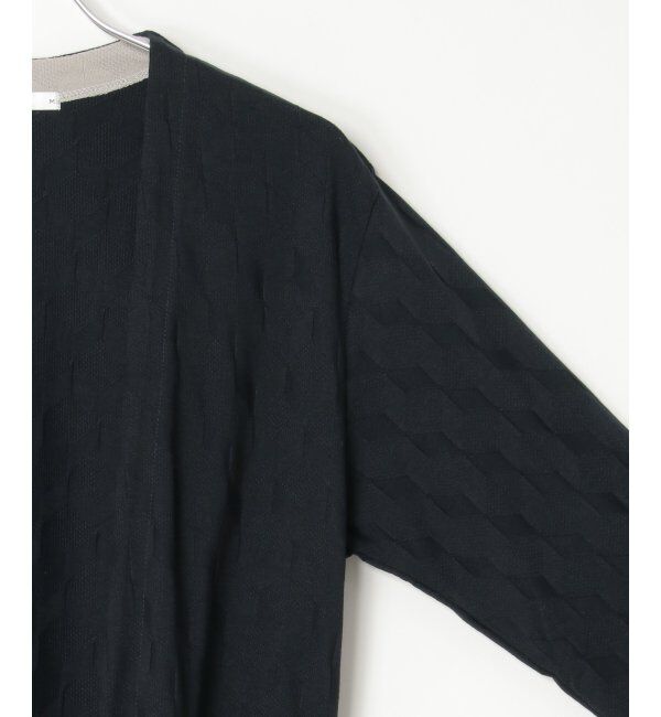 ikka「ジャカードボタンレスカーディガン」|カーディガン|