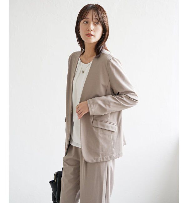 IKKA LOUNGE「【セットアップ対応】GOKU楽ワークノーカラージャケット」|その他|