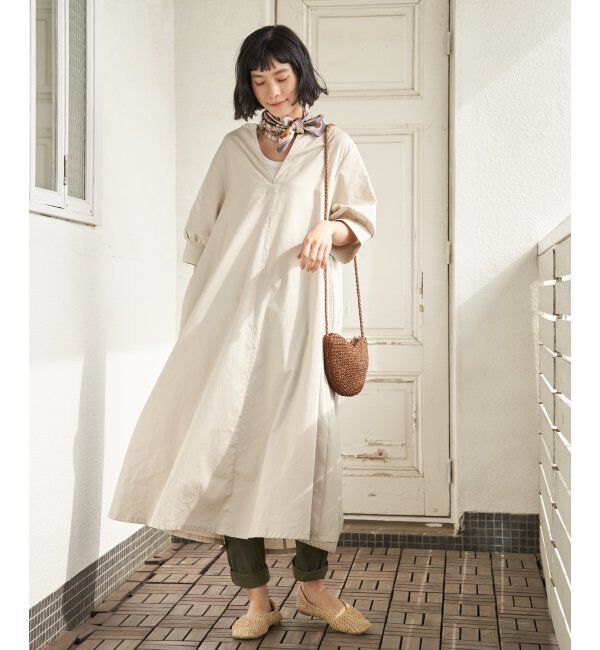 Lbc with Life「コットンスキッパーロングワンピース」|ワンピース|