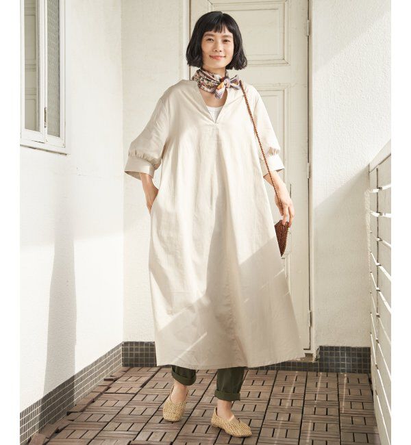 Lbc with Life「コットンスキッパーロングワンピース」|ワンピース|