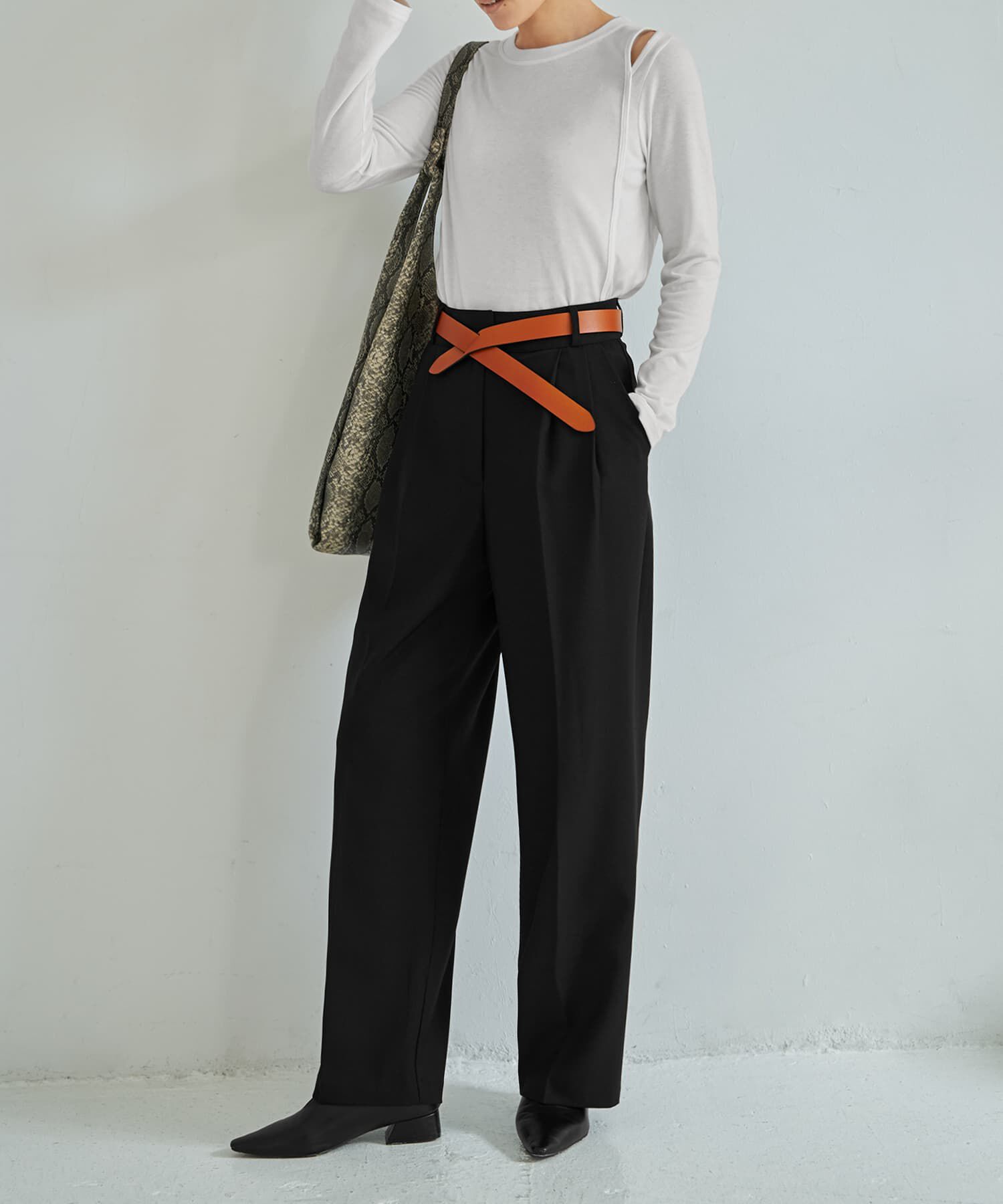 STYLE DELI「【DELI by】クロスラップリアルレザーベルト」|ベルト|