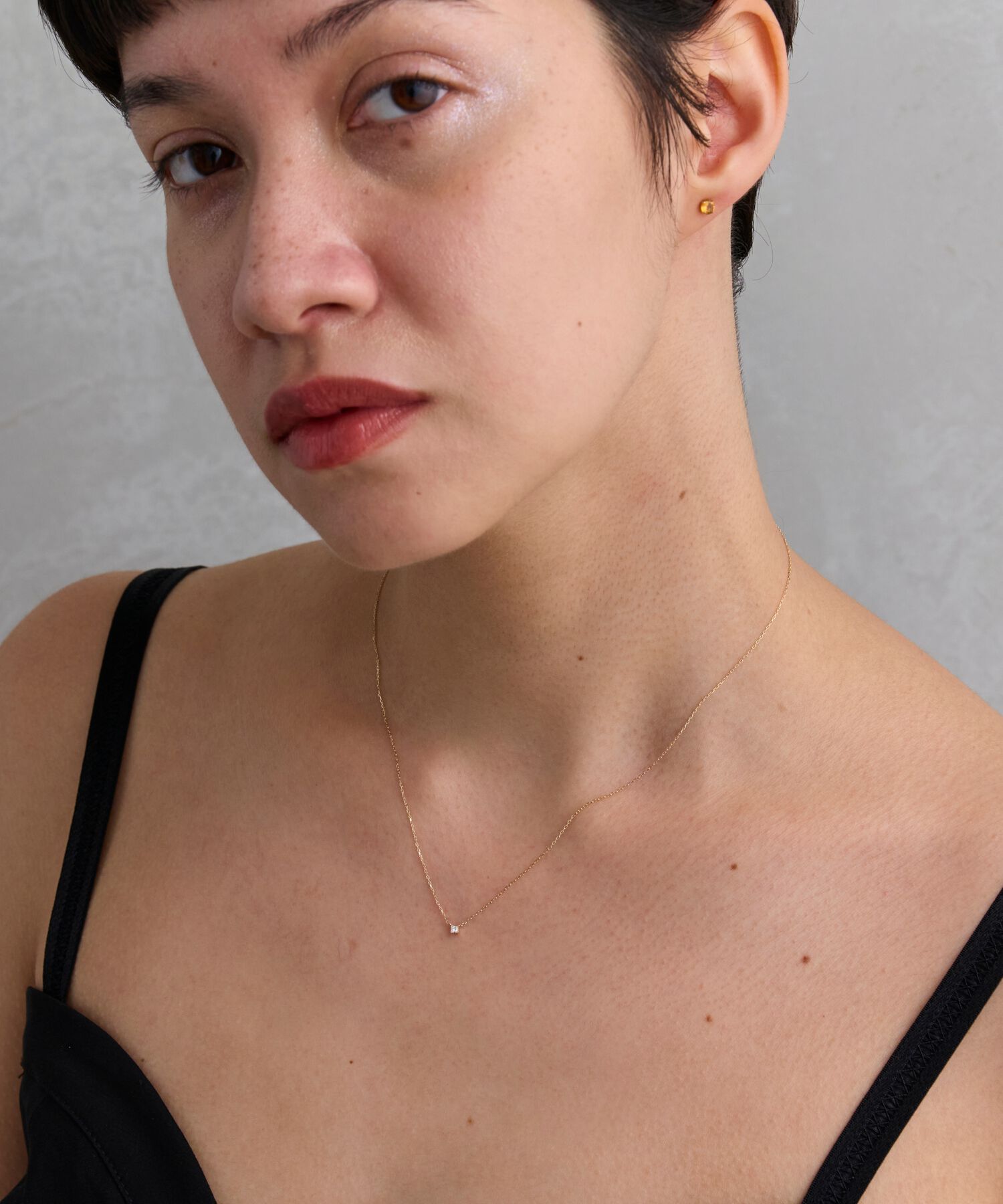 JUPITER「【K10】プリンセスダイヤペンダント/ネックレス」|ネックレス|