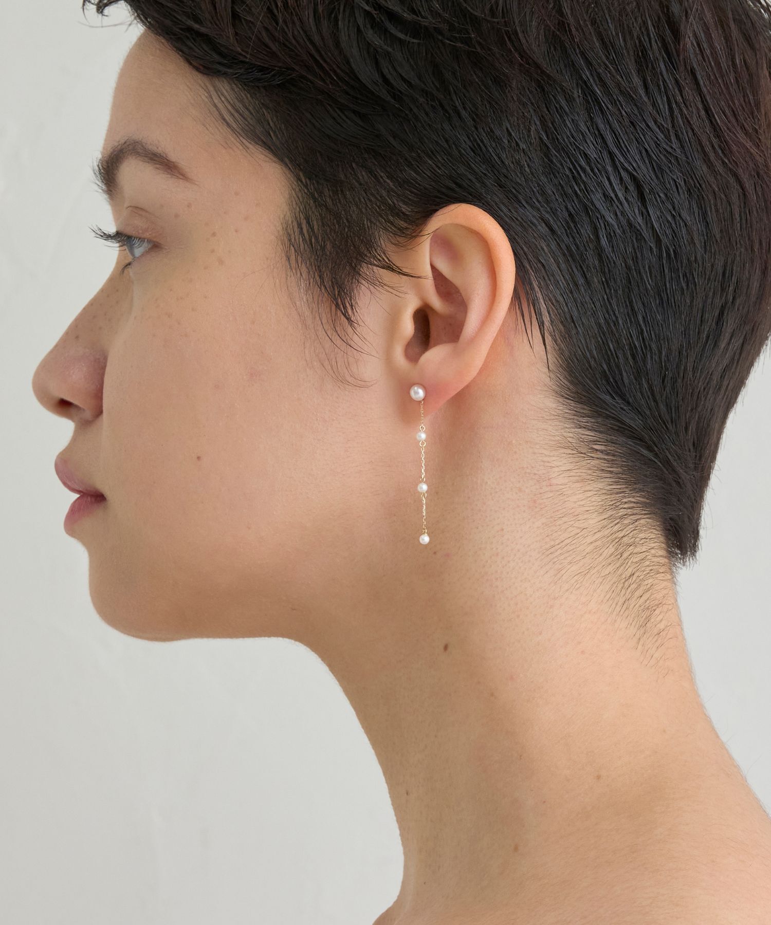 JUPITER「【K10】スノーパールピアス」|ピアス|