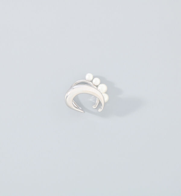 Phoebe「【シリーズ累計販売10000点突破！】ドレッシングパールイヤーカフ　シルバー」|イヤーカフ|