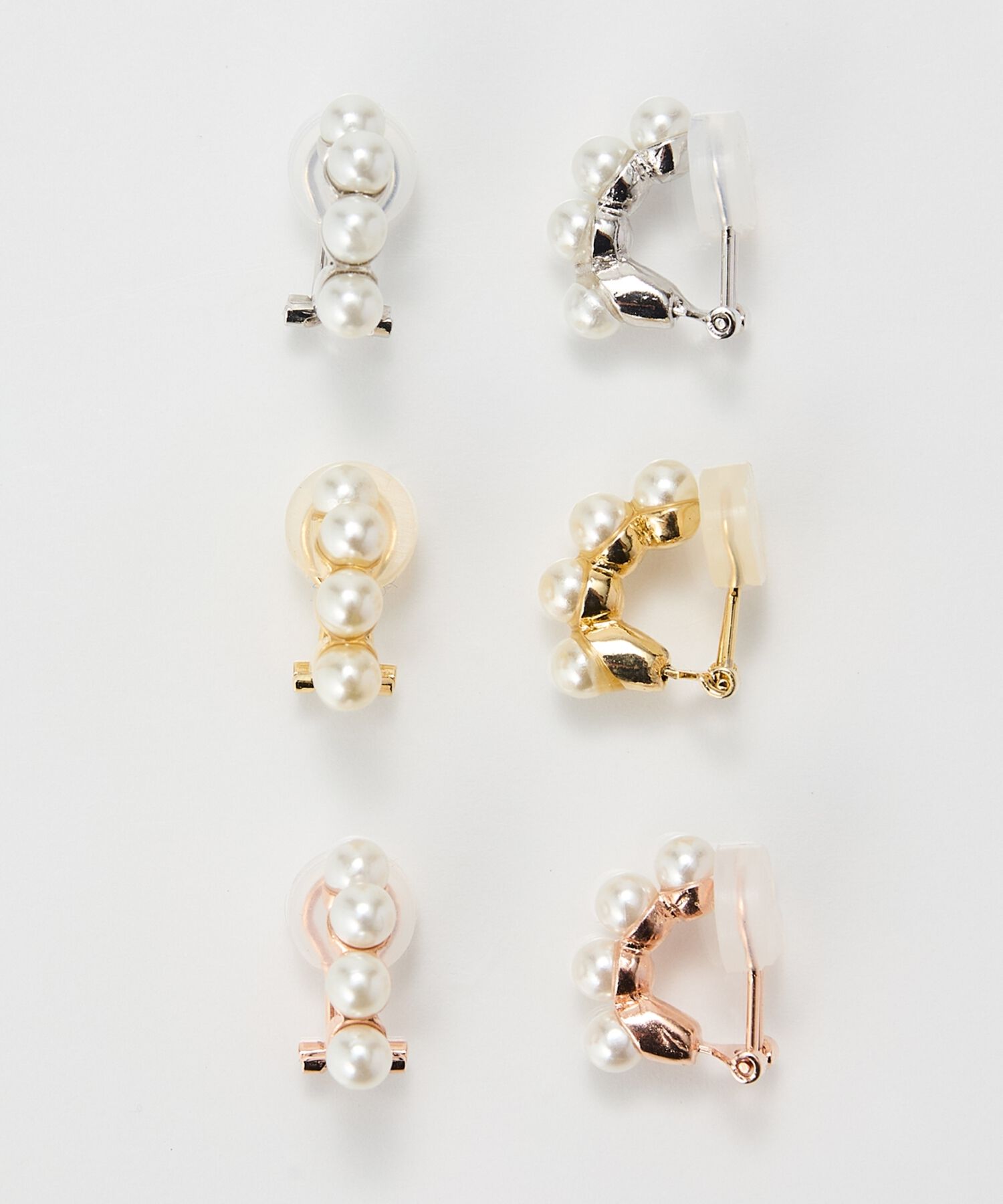 Phoebe「【痛くないシリーズ】ノーブルパールエアリーイヤリング　シルバー」|イヤリング|