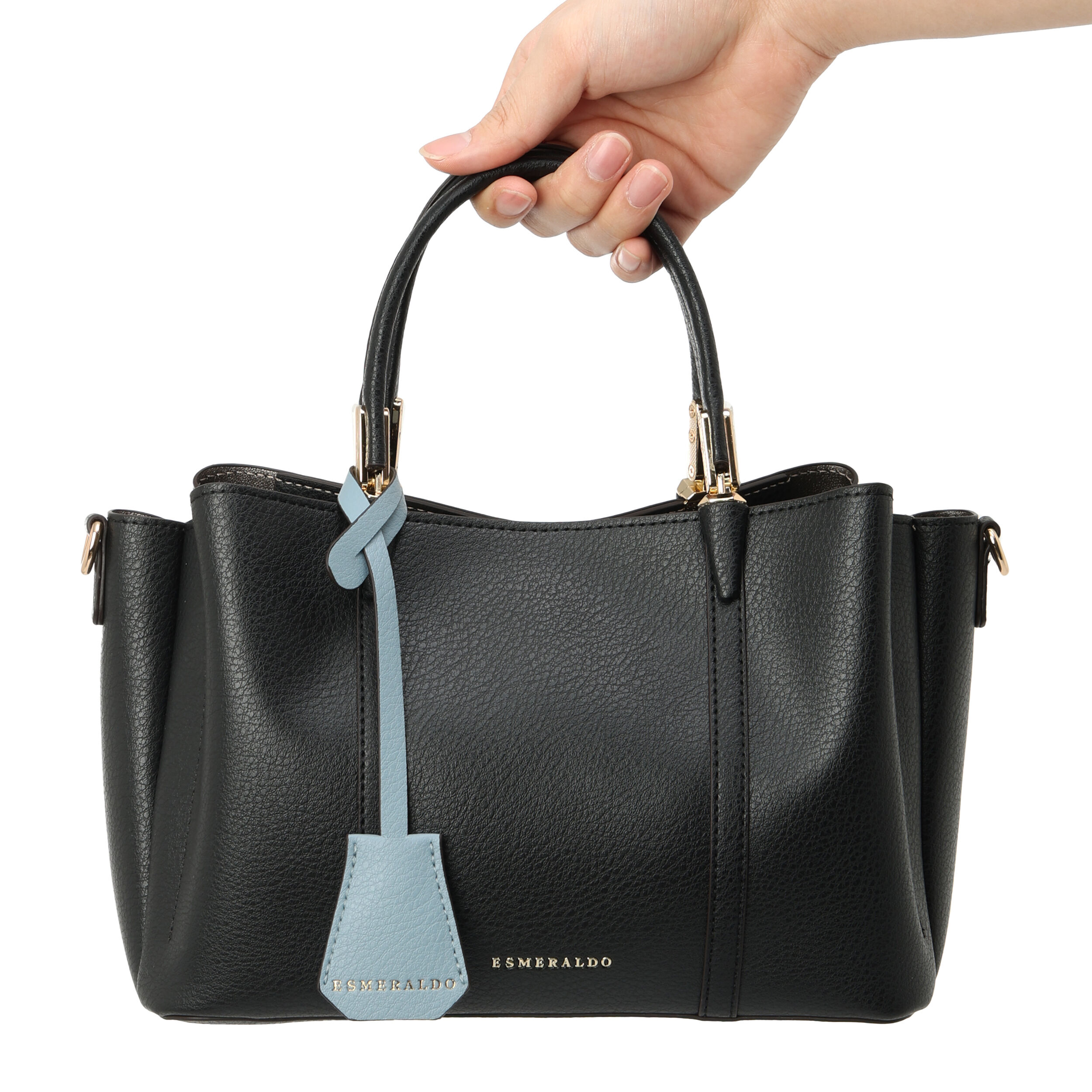  「３ポケットトート／Ｍ／ＥＳＭＥＲＡＬＤＯ　ｈａｐｐｉｎｅｓｓ」|トートバッグ|