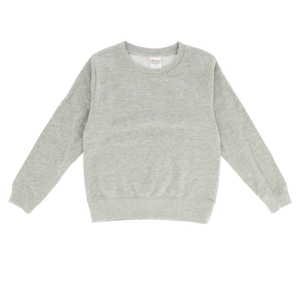 BACKYARD FAMILY「トレーナー キッズ 通販 ジュニア クルーネックライトトレーナー スウェット ルームウェア 100」|その他ベビーウェア|グレー1