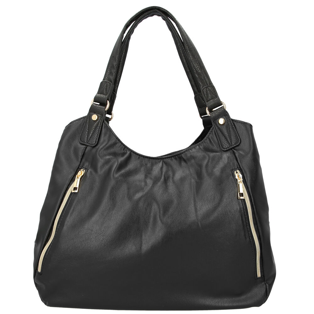 BACKYARD FAMILY「トートバッグ レディース 軽い 通販 ナイロン おしゃれ かわいい ファスナー 縦型 通勤 通学」|トートバッグ|ブラック2