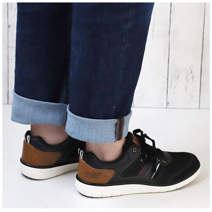 BACKYARD FAMILY「EDWIN メンズ スニーカー 7643 通販 エドウィン 軽量 軽い ローカットスニーカー」|スリッポン|