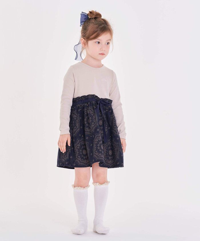 BACKYARD FAMILY「キッズ 女の子 ハイソックス 靴下 通販 ソックス くつ下 膝下 フリル 子供 こども 子ども」|ソックス|