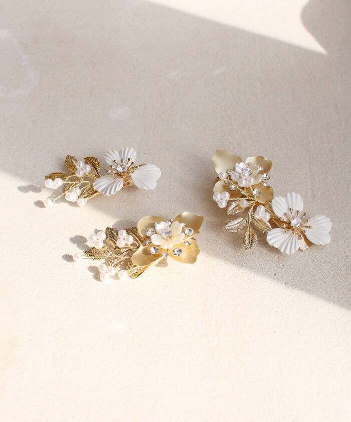 BACKYARD FAMILY「Rora ヘアクリップ キッズ 3個セット 通販 ローレン 花冠 髪飾り 髪留め 花 フラワー」|その他|