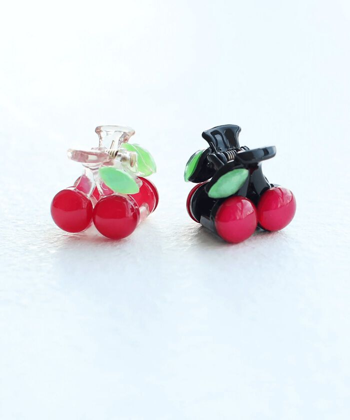 BACKYARD FAMILY「Rora ヘアクリップ キッズ 2個セット 通販 ペアチェリー さくらんぼ ヘアークリップ 髪どめ」|その他|