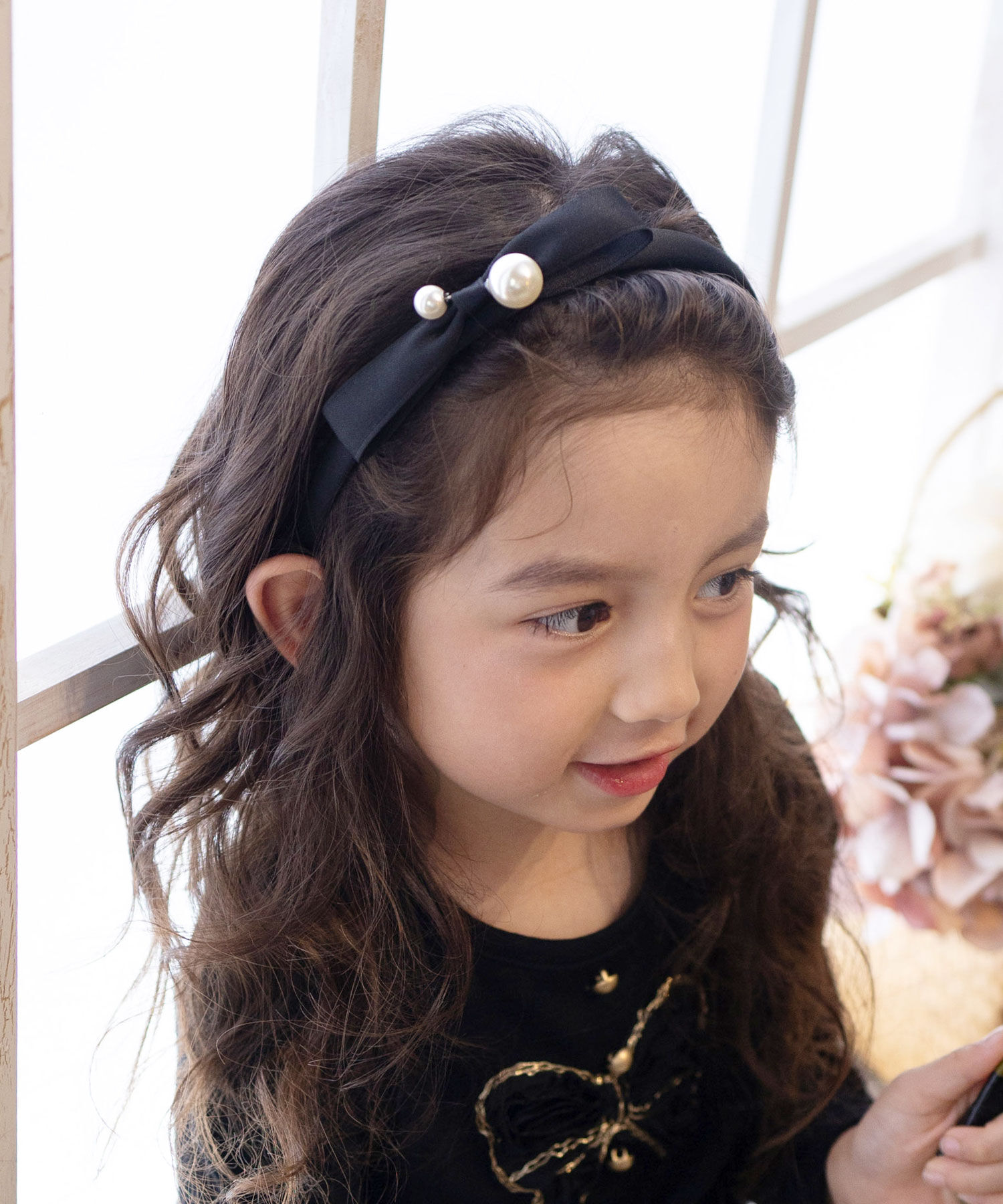 BACKYARD FAMILY「Rora カチューシャ キッズ 通販 エバー パール 髪飾り 髪留め 髪どめ ヘアアクセサリー」|その他|