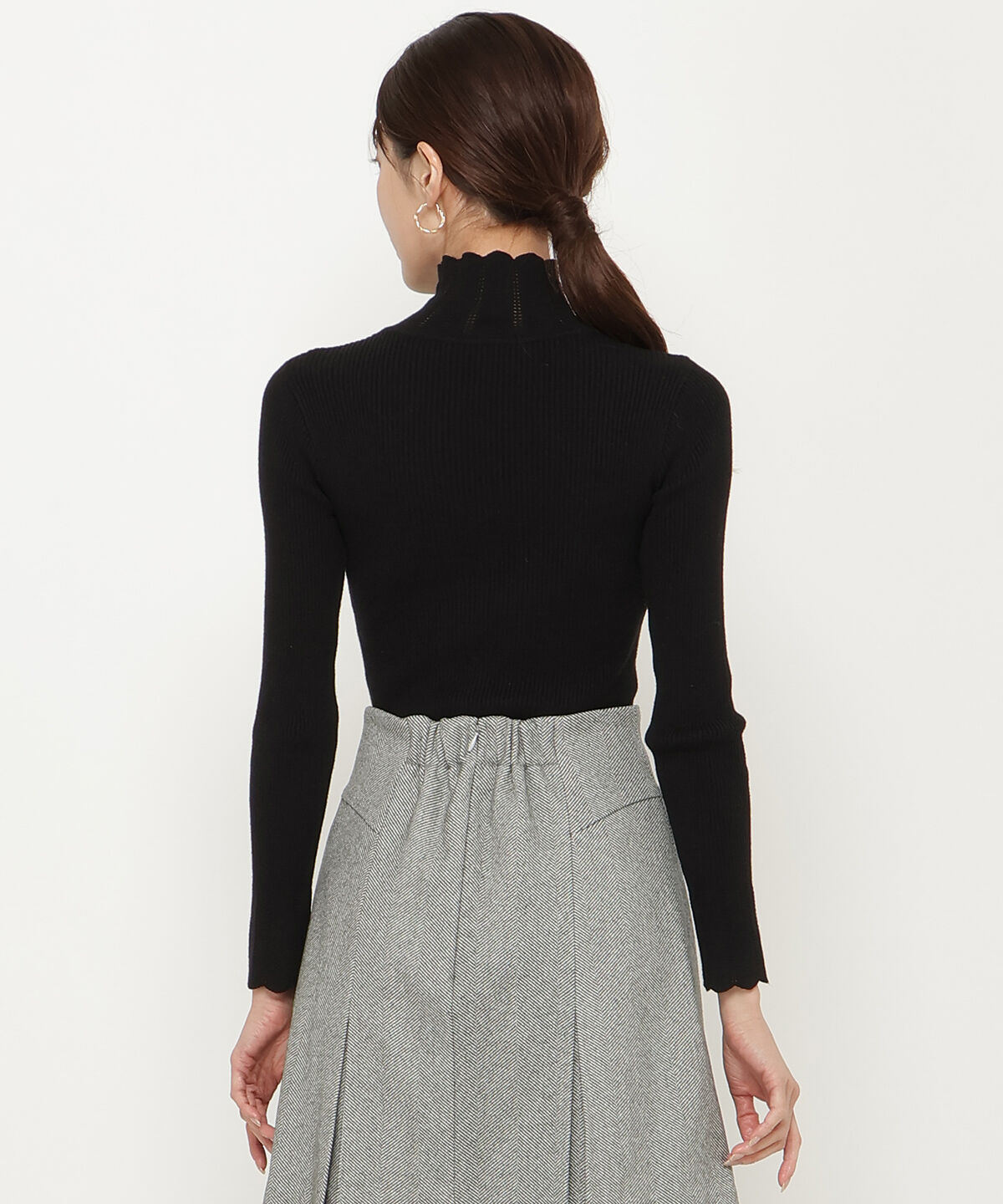 アンドクチュール「スカラハイネックニットプルオーバー」|ニット・セーター|