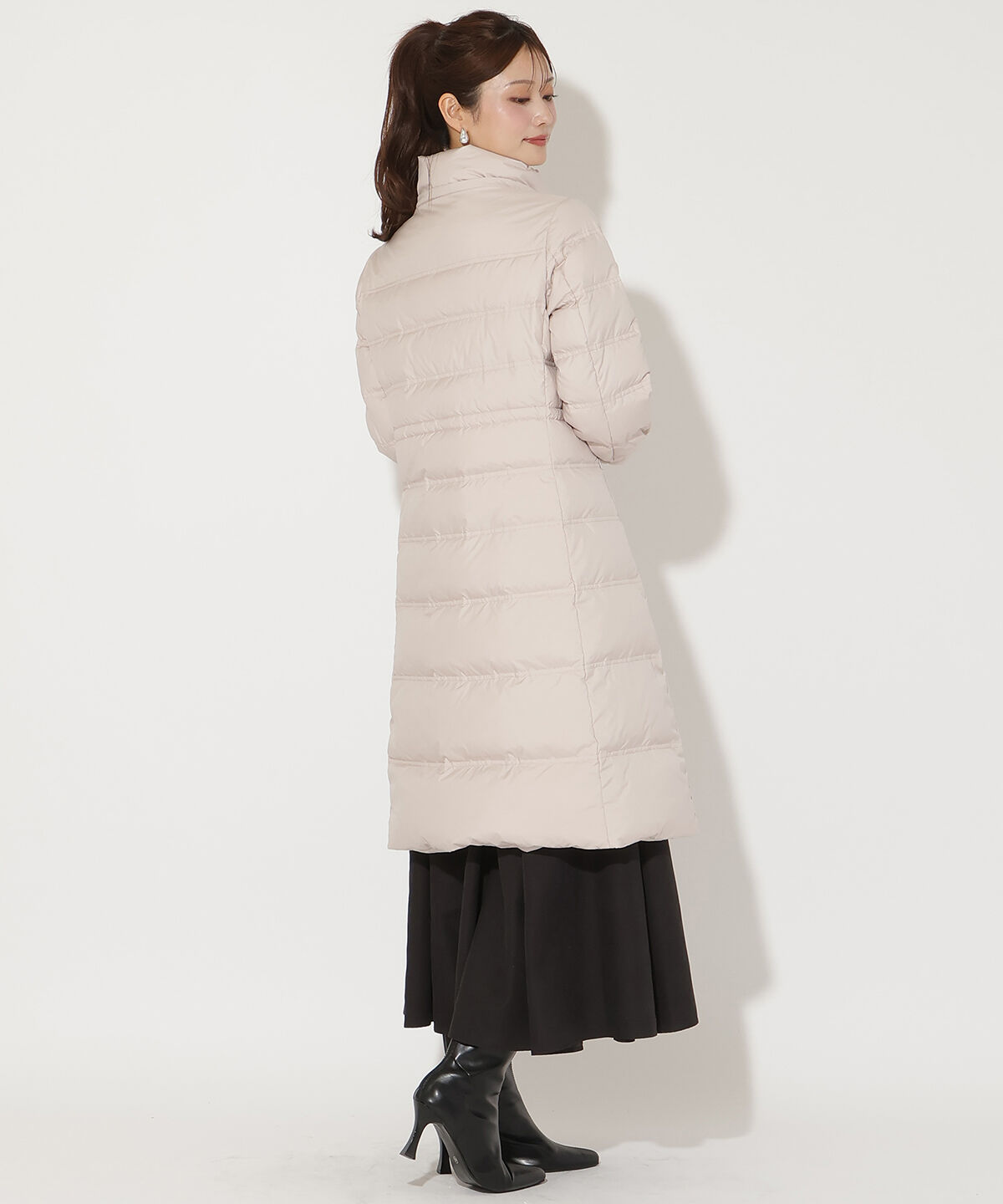 アンドクチュール「FOXファー付きプレミアムミドルロングダウン」|ダウン|