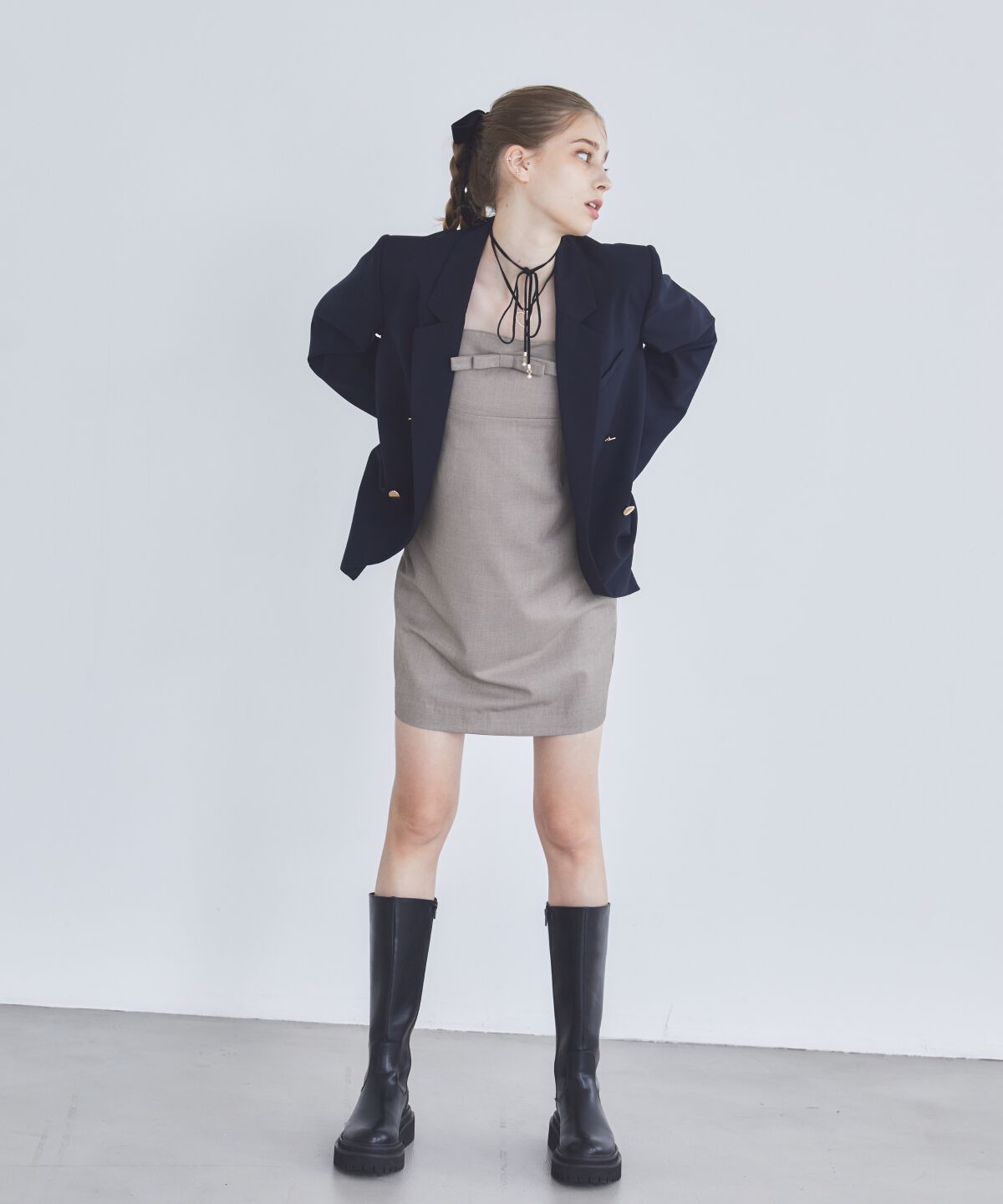 REDYAZEL「リボンベアミニワンピース」|ワンピース|