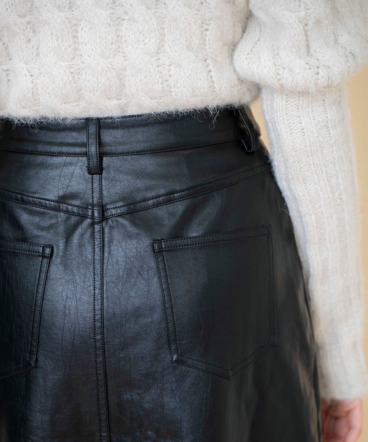 REDYAZEL「レザーロングスカート」|タイト|