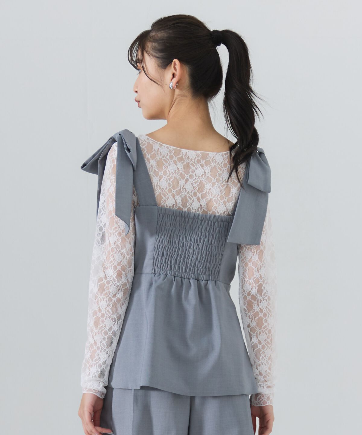 REDYAZEL「リボンショルダービスチェ」|キャミソール|