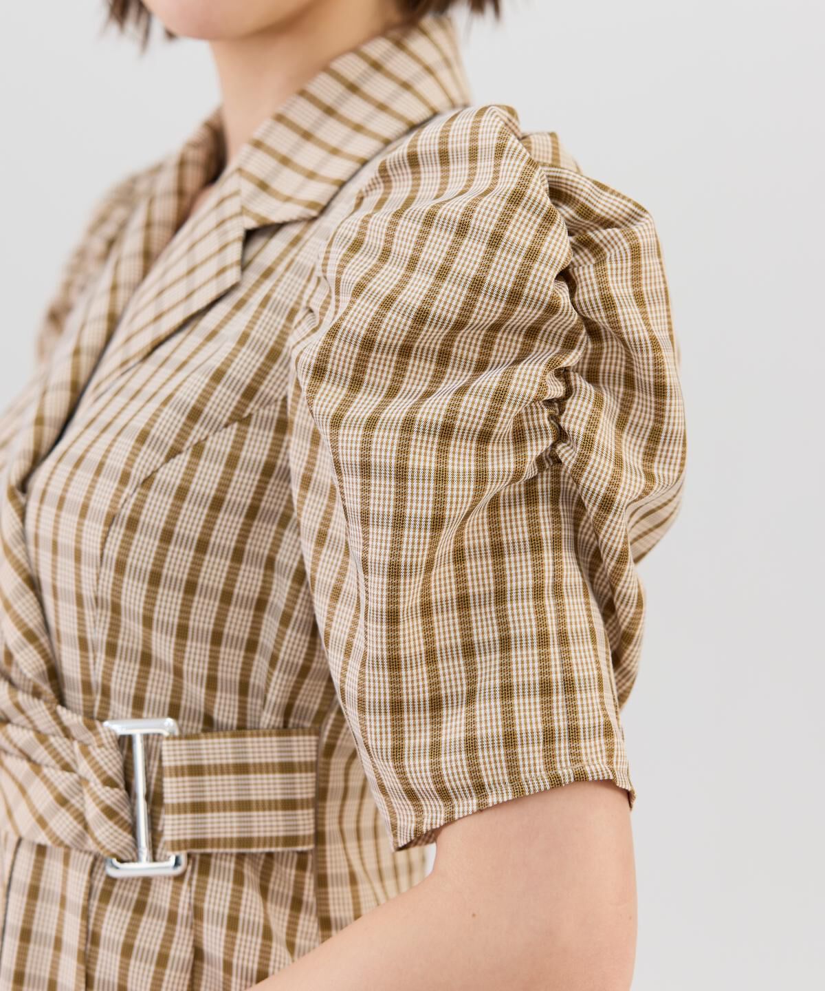 REDYAZEL「チェックミニジャケットワンピース」|ワンピース|