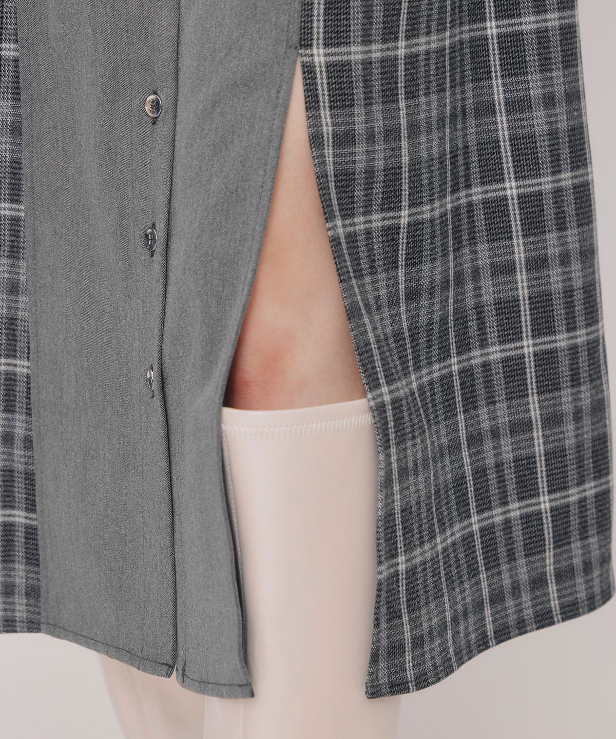 REDYAZEL「チェックパネルロングワンピース」|ワンピース|