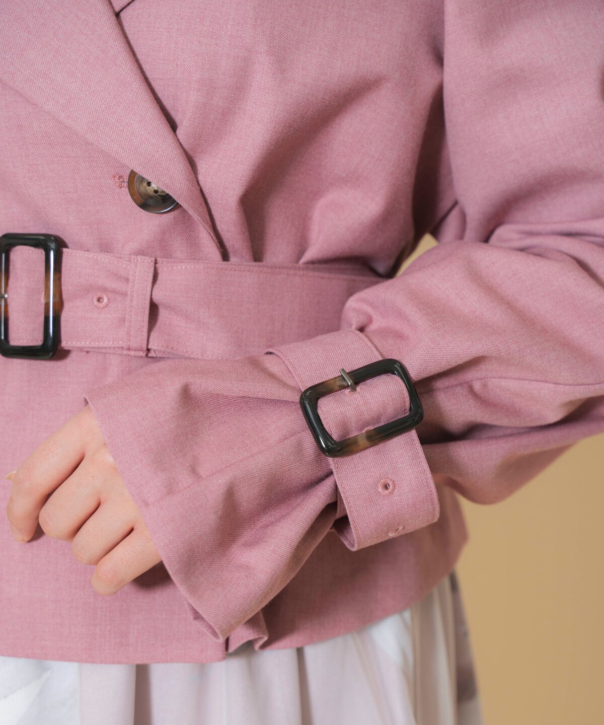 WILLSELECTION「ギャザー袖ショートトレンチ」|トレンチコート|