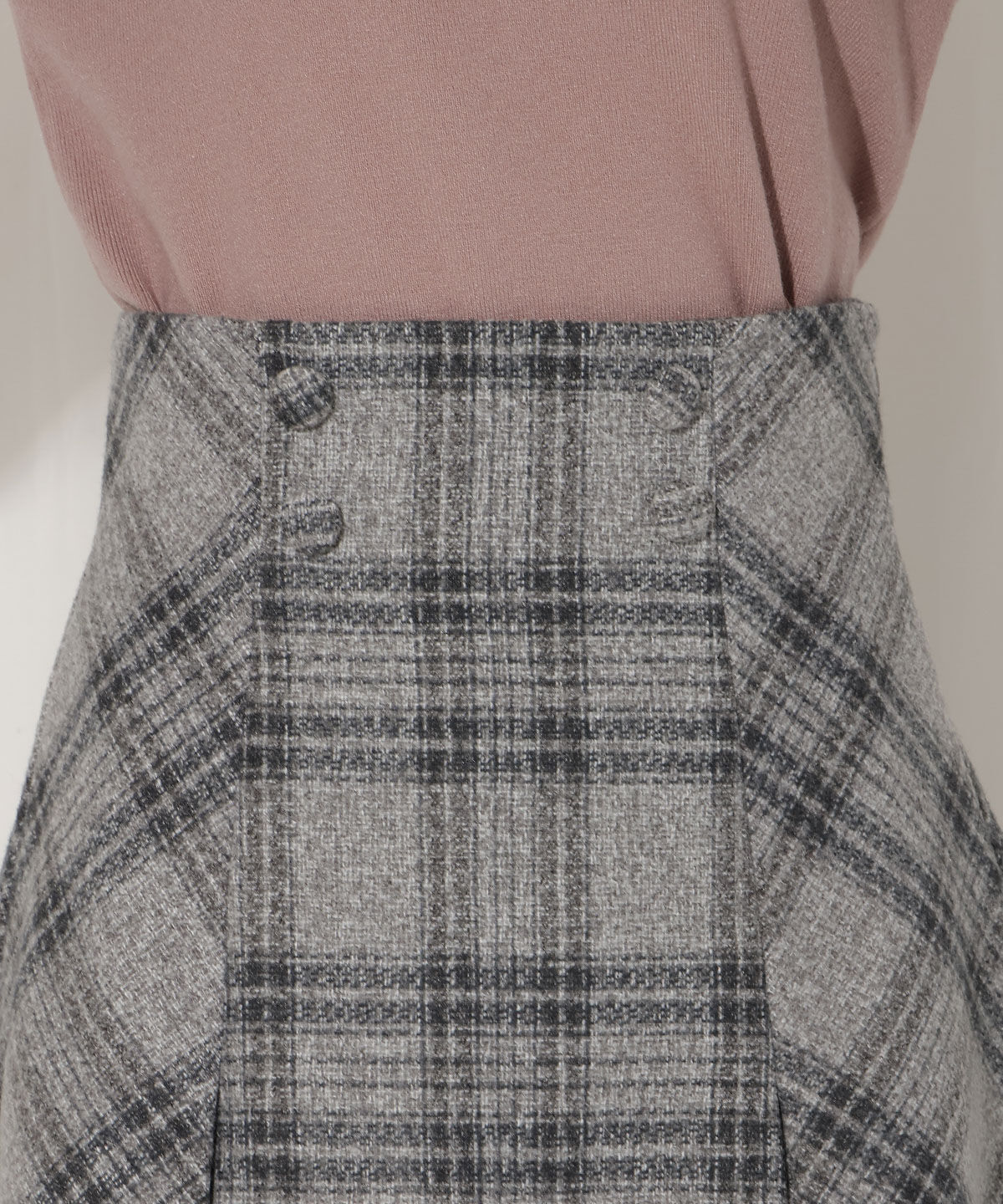 WILLSELECTION「ウールライクチェックスカート」|台形|