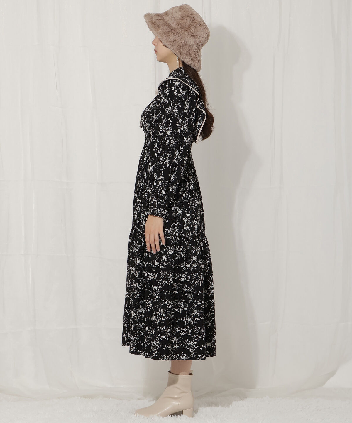 WILLSELECTION「ティアード切り替えパイピングフリルワンピース」|ワンピース|