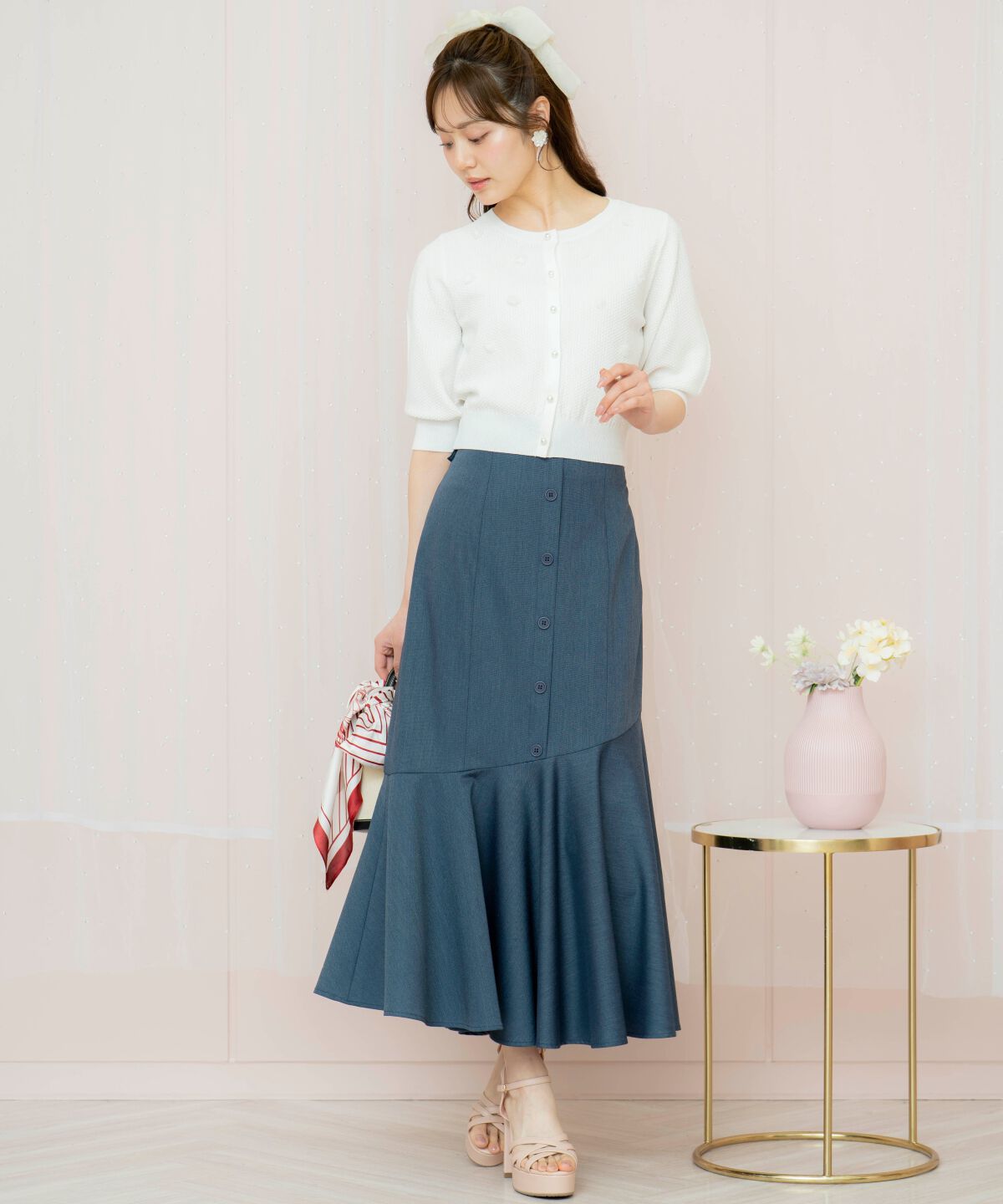 WILLSELECTION「バックリボンフレアヘムスカート」|フレア|